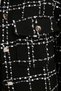 Black Plaid Pocket Detail Tweed Woven Jacket Shirt TWOAW21GO0087 - 8