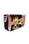 Pencil Case Anime Manga K-pop Blackpink Organizer Pencil Case Vegan Leather Three Compartment Pen Holder - black - 4