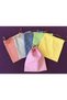 6 Medium Size Mixed Color Gingham Legume Bags