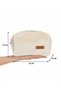 Cream Color Soft Plush Makeup Bag–Large Size XL Travel and Cosmetic Organizer, Quality Lining - 5