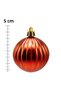 5 cm 12-Piece Cici Ball Shiny Christmas Tree Ornament Red - 2