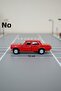 Red 1:32 Scale Die Cast Doors Open Licensed Mercedes Benz 220 Toy Metal Model Car - 2