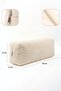 Cream Plush Hair Straightener Organizer Travel and Makeup Bag - 2