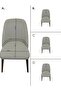 buyok Oval Chair Cover, chair cover jacquard, washable, elastic 1 Piece - 5