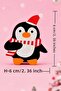 10 Christmas Figured Candy Cards – Penguin, Snowman – New Year Gift Card Set - 7