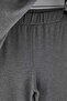 Anthracite Cotton Blend Slit Ribbed Knitted Pajama Set Thmaw26Pt00223 - 8