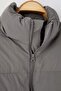 Gri Unisex Oversize Fit Dik Yaka Suya ve Rüzgara Dayanıklı Şişme Kışlık Mont TMNAW24MO00003 - 8