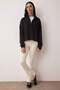 Siyah Fermuarlı Spor Örme Sweatshirt THMAW26SW00005 - 2
