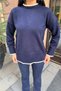 Laci Contrast Rib Detailed Soft Textured Casual Knitwear Sweater - 6