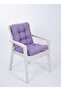 Candy Pofidik Lilac Chair Cushion with Backrest and Special Stitched Laces 43X88 cm