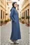 Two thread ka Hooded por dress 0190-21 indigo - 2