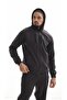 Men's Fleece-Lined Zip-Up Hoodie Sports Tracksuit Set - 6