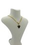 Steel Stone Badge Necklace - 7
