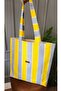Benita Multi-Purpose Bag Fabric Shoulder Bag Handbag Yellow Gray - 2