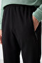 Black Zip-Up Three-Pocket Slim Fit Classic Leg Men's Tracksuit Bottom - 84671 - 3