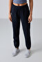 Navy Blue Pocketed High Waist Comfortable Form Rubber Leg Women's Tracksuit Bottom - 94583 - 3