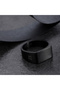 Men's Black Stainless Steel Ring | ZJRG042B - 5