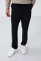 Black Lace-Up Pocket Standard Fit Classic Leg Men's Sweatpants Bottom - 84682 - 3
