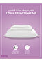 Fitted Sheet Set – 120x200 cm Twin Size, 1 Sheet + 1 Pillowcase, 30 cm Deep Pocket - 4