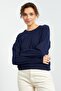 سويت شيرت نسائي من نوع Indigo Basic ذو شكل مريح ورقبة دائرية - 97114 - 3