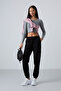 Black Pocketed High Waist Comfortable Form Rubber Leg Women's Tracksuit Bottom - 94583 - 7