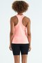 Crochet Slit Detailed O Neck Zero Sleeve Standard Mold Women's Sports Undershirt - 97256 - 5