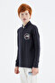 Navy Blue Polo Neck Boy T-Shirt - 11172 - 6