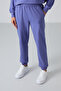 Eflatun Basic Cotton O-Neck Comfortable Fit Elastic Leg Women's Tracksuit Set - 95287 - 5