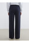 Two Mt Shop Quality Lcw Modest Navy Blue Interlock Plain Loose & Baggy Women's Sweatpants - 4