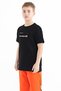 Black Print Detailed O Neck Standard Fit Boys T-Shirt - 11117 - 5