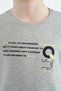Gray Melange Print Detailed O Neck Standard Fit Boys T-Shirt - 11145 - 4