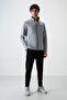 Bran Gray - Blackscuba Fabric Men's Tracksuit - 85199 - 2