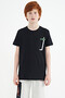 Navy Blue Pocket Detailed O Neck Standard Fit Boys T-Shirt - 11120