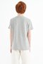 Gray Melange Embroidery Detailed O Neck Standard Fit Boys T-Shirt - 11115 - 6