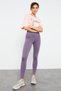 Eflatun High Waist Restorer Slim Fit Narrow Leg Women's Leggings - 94011 - 6
