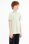 Light Green Pocket Detailed O Neck Standard Fit Boys T-Shirt - 11120 - 7