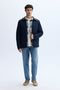 Short Coat with Collar Detail - 4