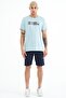 Alec Indigo Standard Fit Men's Shorts - 81243