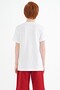 White Embroidery Detailed O Neck Standard Fit Boys T-Shirt - 11115 - 8