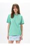 Women's Oversize Çağla 100% Cotton Crew Neck Basic T-Shirt