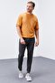 Anthracite Melange Zipper Pocket Slim Fit Classic Leg Men's Sweatpants - 84669 - 2