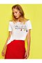 Women's Ecru T-Shirt 8KAK13129EK