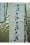 Handmade Embroidery Embroidered Needle Embroidered Prayer Cover Dowry Holder Mevlit Hijab Crepe Fabric 145X75 cm - 5