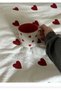 Heart Battal Size Elastic Double Size Bed Sheet Set (+2 Pillowcases) - 8