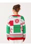 New Year's Themed Crew Neck Long Sleeve Women's Knitwear Sweater - 2