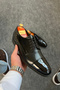 BLACK RUGAN CLASSIC MEN'S SHOES - 3