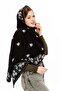 Rose Model Black Bone, Knitwear Shawl, Knitwear Shoulder Shawl, Shawl, Women, Young, Mother Shawl - 2