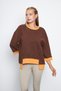 Women's Thessaloniki Fabric Three-Quarter Sleeve Sweatshirt