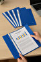 15 Pieces Blue Wire Binder A4 Economical Quality Office - 4