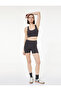 High Waist Stitching Detail Pocketed Biker Sports Leggings - 2